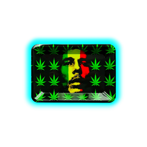 Rolling Tray M Bob Marley Leaves 175 x 275mm