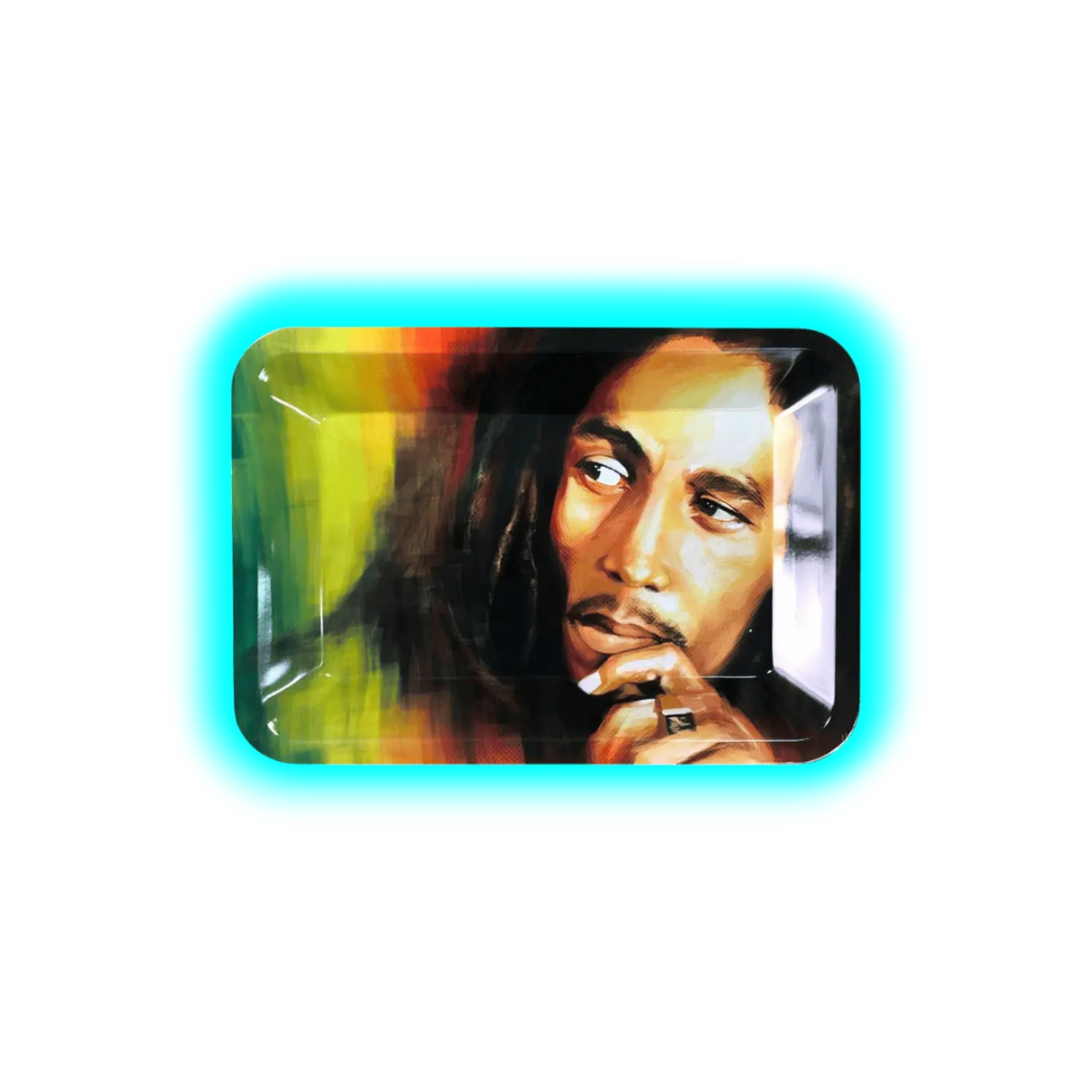 Rolling Tray S Bob Marley Rasta 180 x 125mm