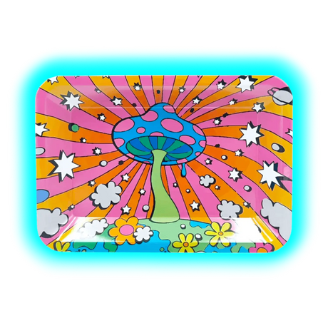 Rolling Tray S Psychedelic Mushroom 180 x 125mm