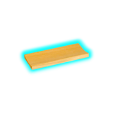 Rolling Wood Plate 110 x 45 x 7mm