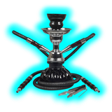 Sahbi Shisha 24 cm Two Tubes Black