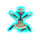 Sahbi Shisha 24 cm Two Tubes White