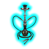 Sahbi Shisha 47cm Two Tubes Black