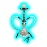 Sahbi Shisha 47cm Two Tubes White