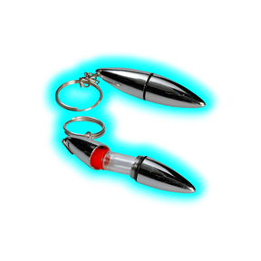 Schlüsselanhänger klein mit Glasfläschchen