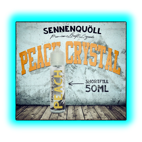 Sennenquöll Glacier Water Peach Crystal Shortfill 50ml