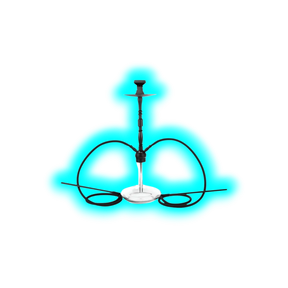 Shisha "Adelphos" sz. 70cm 2 Anschl.