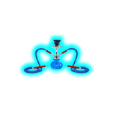 Shisha "Fortuna" Blau 25cm 2 Anschl.