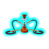 Shisha "Fortuna" Braun 25cm 2 Anschl.