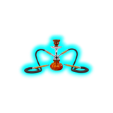 Shisha "Fortuna" Braun 25cm 2 Anschl.
