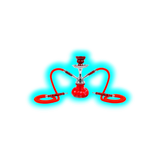 Shisha "Fortuna" Rot 25cm 2 Anschl.
