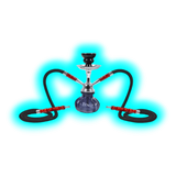 Shisha "Fortuna" schwarz 25cm 2 Anschl.