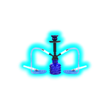 Shisha "Smarty" Blau 32cm 2 Anschl.