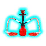 Shisha ""Smarty"" Rot 32cm 2 Anschl.