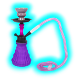 Shisha Tiny Purple One Tube 25cm