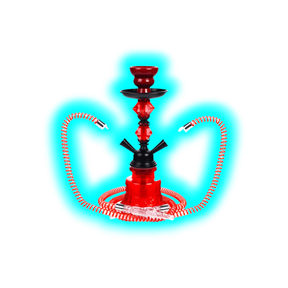 Shisha ""to Go"" sz 30cm 2 PVC Anschl. + Alukoffer