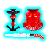 Shisha ""to Go"" sz 30cm 2 PVC Anschl. + Alukoffer