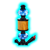 Shisha ""Woody"" Blau 35cm 1x Anschl.