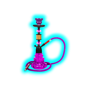 Shisha ""Woody"" lila 35cm 1x Anschl.