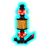 Shisha ""Woody"" Rot 35cm 1x Anschl.