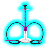 Shisha""Adelphos"" lil. 70cm 2 Anschl.