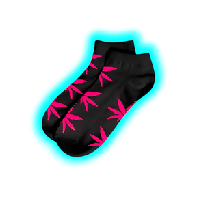 Short Socks-Size 36-42 Black/Pink