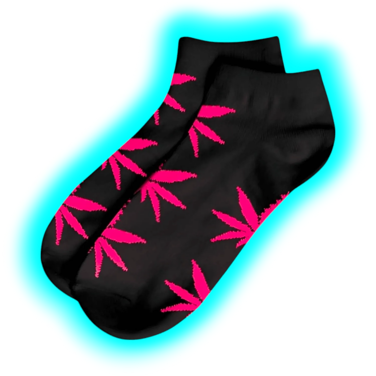 Short Socks-Size 36-42 Black/Pink