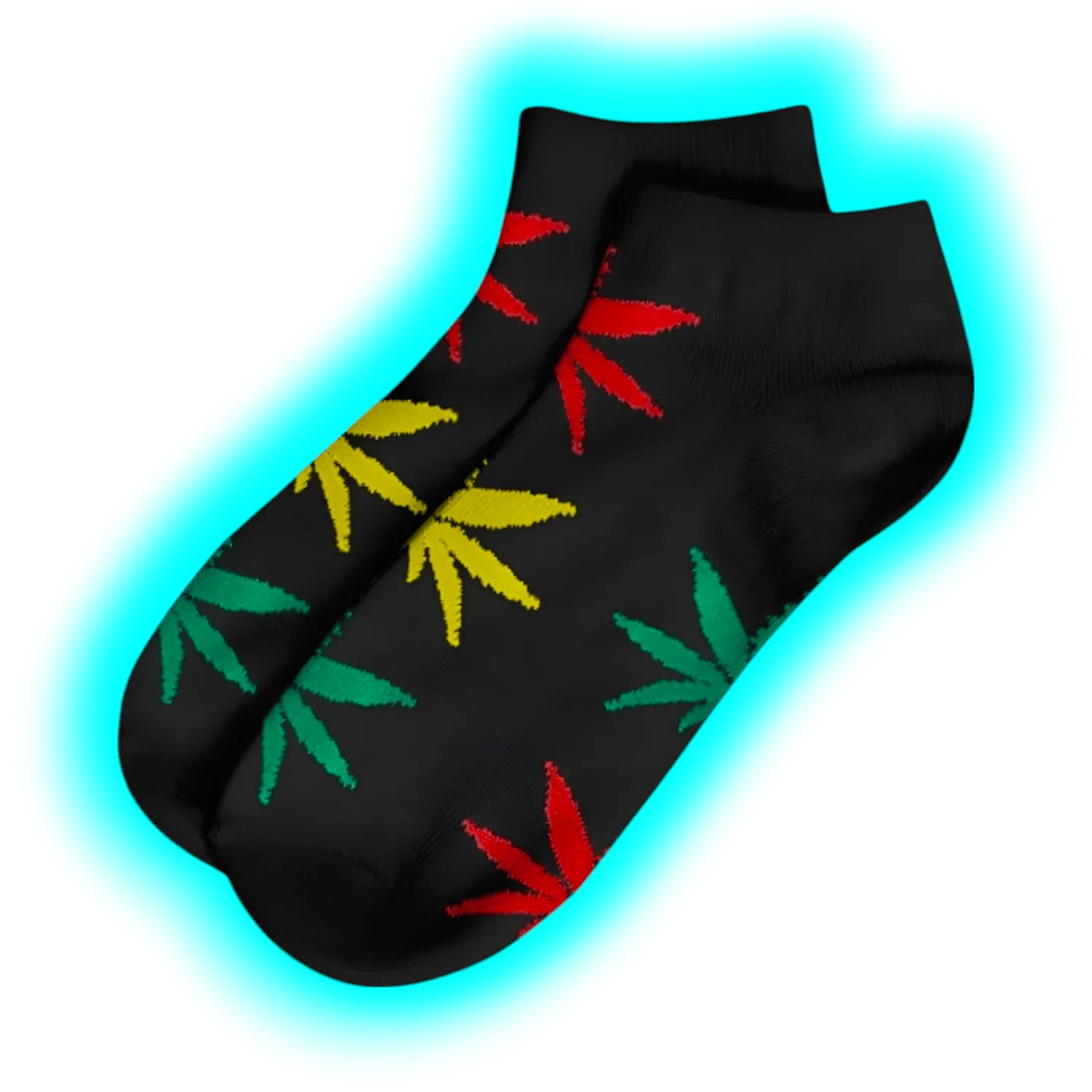Short Socks-Size 36-42 Black/Rasta