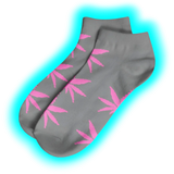 Short Socks-Size 36-42 Grey/Pink