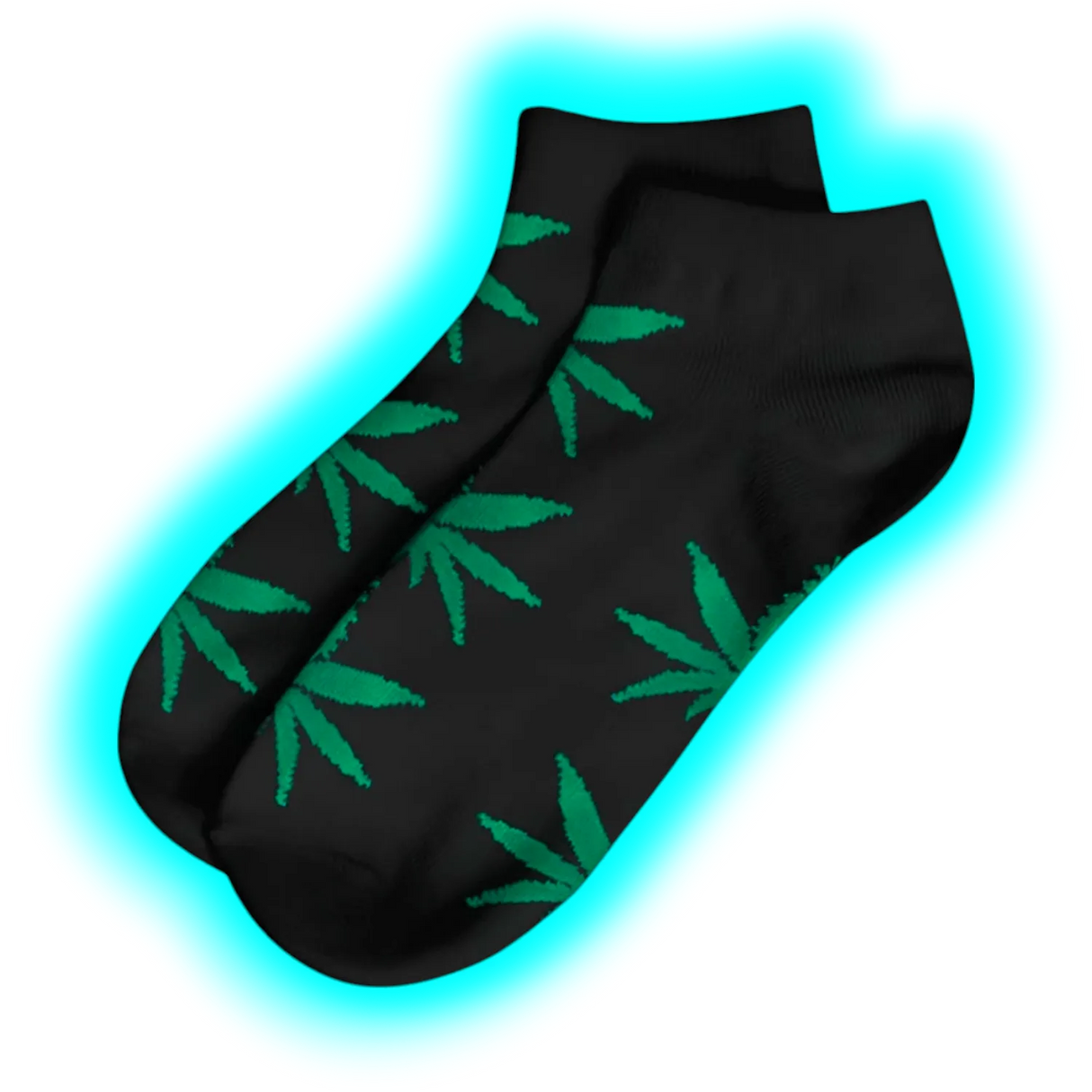 Short Socks-Size 40-45 Black/Green
