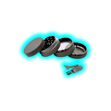 Silicone coated Grinder Black 4 Parts 50mm