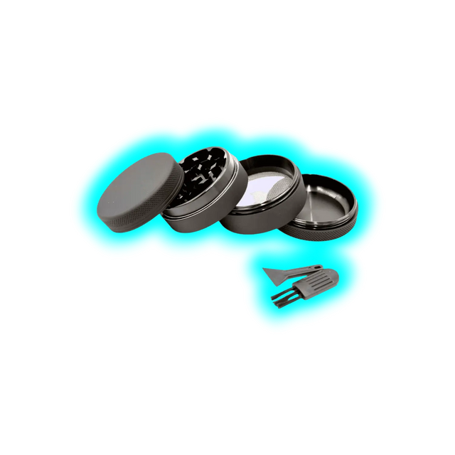 Silicone coated Grinder Black 4 Parts 50mm