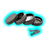 Silicone coated Grinder Black 4 Parts 50mm
