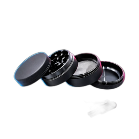 Silicone coated Grinder Black 4 Parts 50mm