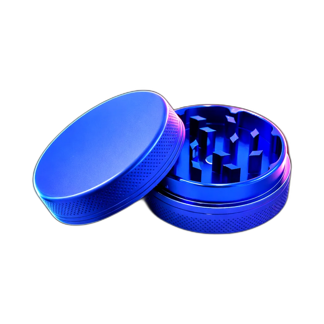 Silicone coated Grinder Blue 2 Parts 50mm