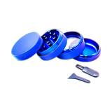 Silicone coated Grinder Blue 4 Parts 50mm