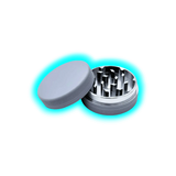 Silicone coated Grinder Grey 2 Parts 50mm