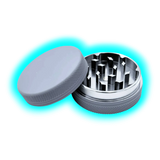 Silicone coated Grinder Grey 2 Parts 50mm
