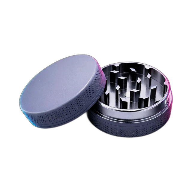 Silicone coated Grinder Grey 2 Parts 50mm