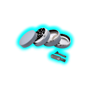 Silicone coated Grinder Grey 4 Parts 50mm