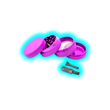 Silicone coated Grinder Purple 4 Parts 50mm