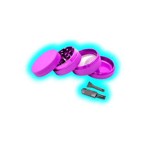 Silicone coated Grinder Purple 4 Parts 50mm