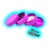 Silicone coated Grinder Purple 4 Parts 50mm