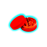 Silicone coated Grinder Red 2 Parts 50mm