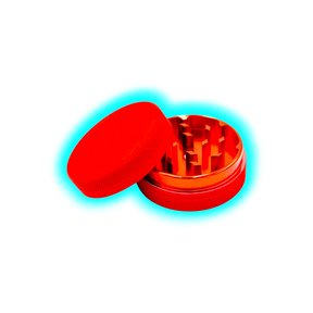 Silicone coated Grinder Red 2 Parts 50mm