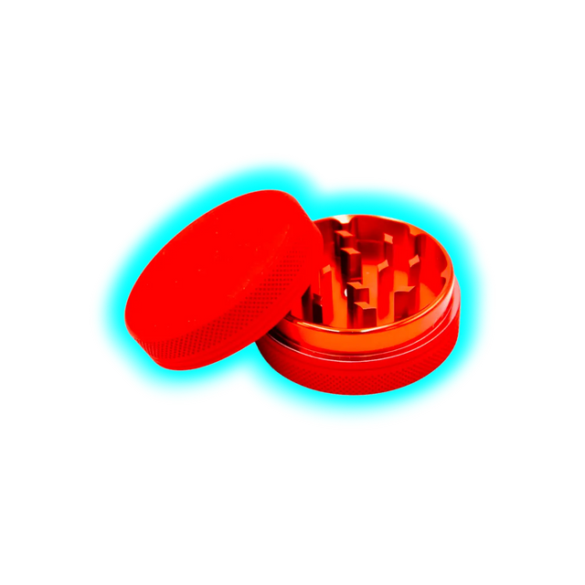 Silicone coated Grinder Red 2 Parts 50mm