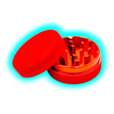 Silicone coated Grinder Red 2 Parts 50mm