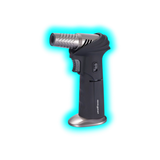 Silver Match Rotative Head Créme Brulée Butane Gas Torch Black