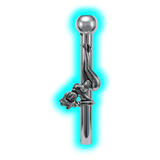 Silver Metal Sniffer Pole Dancer Girl 6cm