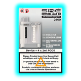 SKE Crystal 4in1 Pod System Starter Kid White